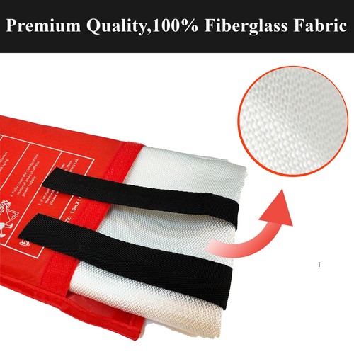 Fire Blanket Survival Cover for Kitchen – Home Safety Heat Protection for Small - Picture 7 of 8