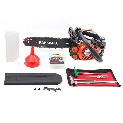 25cc Gasoline Chainsaw 12''Bar Powered Upgraded Engine Wood Cutting Gas Chain Saw