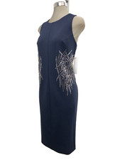 Size 4 New Calvin Klein Elegant Women's Embellished Party Cocktail Sheath Dress