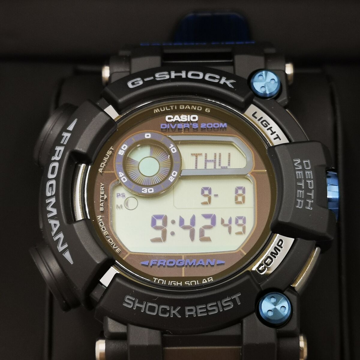 CASIO G-SHOCK GWF-D1000B-1JF Blue Master of G FROGMAN 6 Men's Watch New in  Box