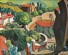  Sunlit Landscape by Mary Swanzy : Archival Quality Art Print 