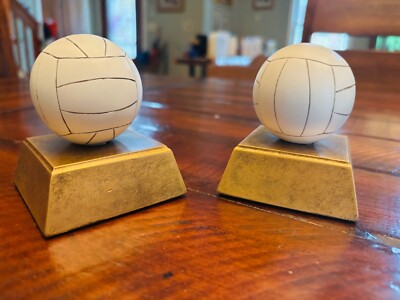 2 New Resin Volleyball Trophies Awards Trophy Award Team Sports School Beach