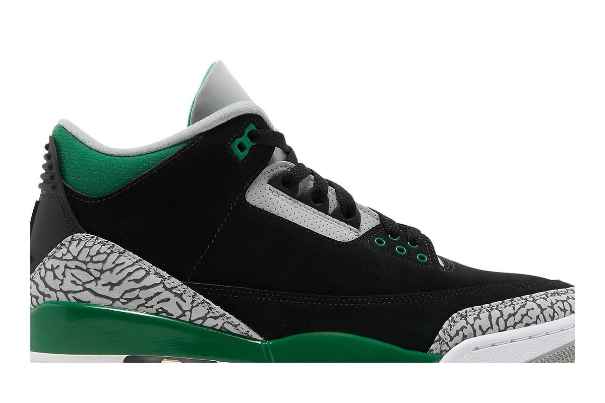 Air Jordan 3 10.5 US ブラック/グリーン 2月16日発売予定】 ナイキ エアジョーダン 3 レトロ ブラック
