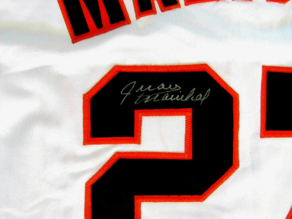 JUAN MARICHAL SAN FRANCISCO GIANT HOF PITCHER SIGNED AUTO HOME JERSEY JSA BEAUTY - Image 2 of 4
