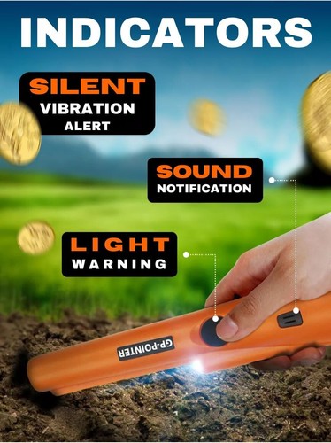 GP Pointer Pinpointing Metal Detector Treasure Hunter Handheld Orange Pin Point - Picture 6 of 12
