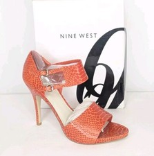 Size 10 - Nine West Olavera med Orange Synthetic