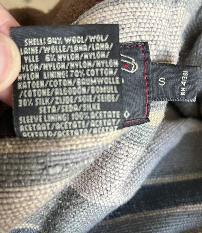 RRL Ralph Lauren Pequeño Rojo Caza Manta Forrada Chaqueta Polo Abrigo De Colección Tiro Foto 3 de 4