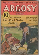 Argosy Aug 20 1932 Paul Stahr baseball Cvr; Erle Stanley Gardner