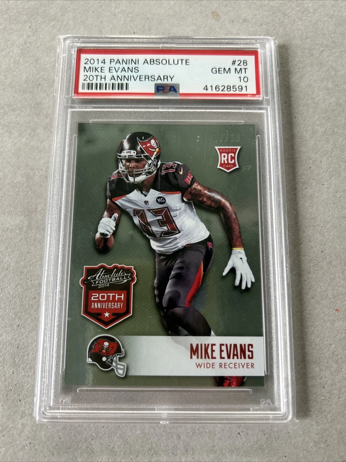 Mike Evans Panini Absolute 20th Anniversary #28 Base