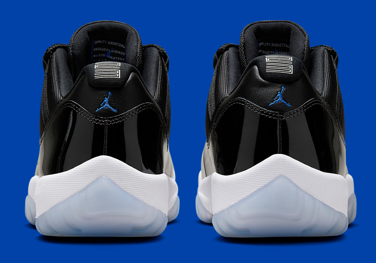 シューズ(男性用) NIKE AIR JORDAN 11 RETRO LOW SPACE JAM Nike Jordan 11 Retro Low Space Jam Black Patent Leather Men