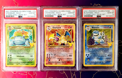 Pokemon Charizard Blastoise Venusaur Celebrations Collection Base