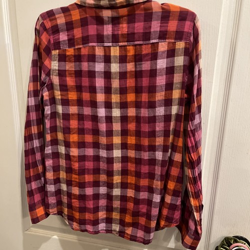 OLD NAVY plaid top WOMENS size medium EUC - Picture 4 of 4