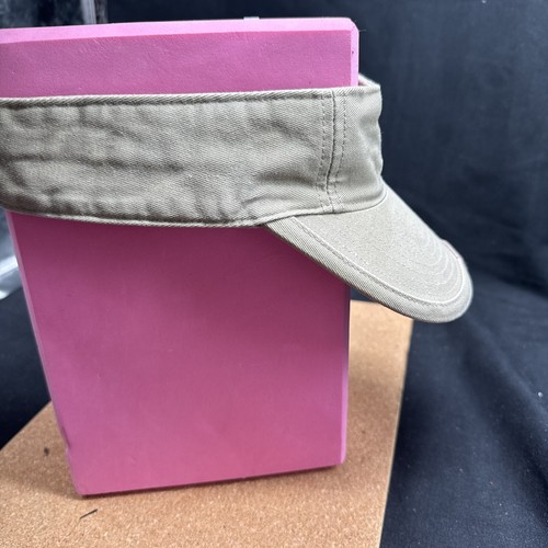 Vintage Nike Pro Classics Golf Visor Hat Beige Spell out Adjustable - Imagen 4 de 11