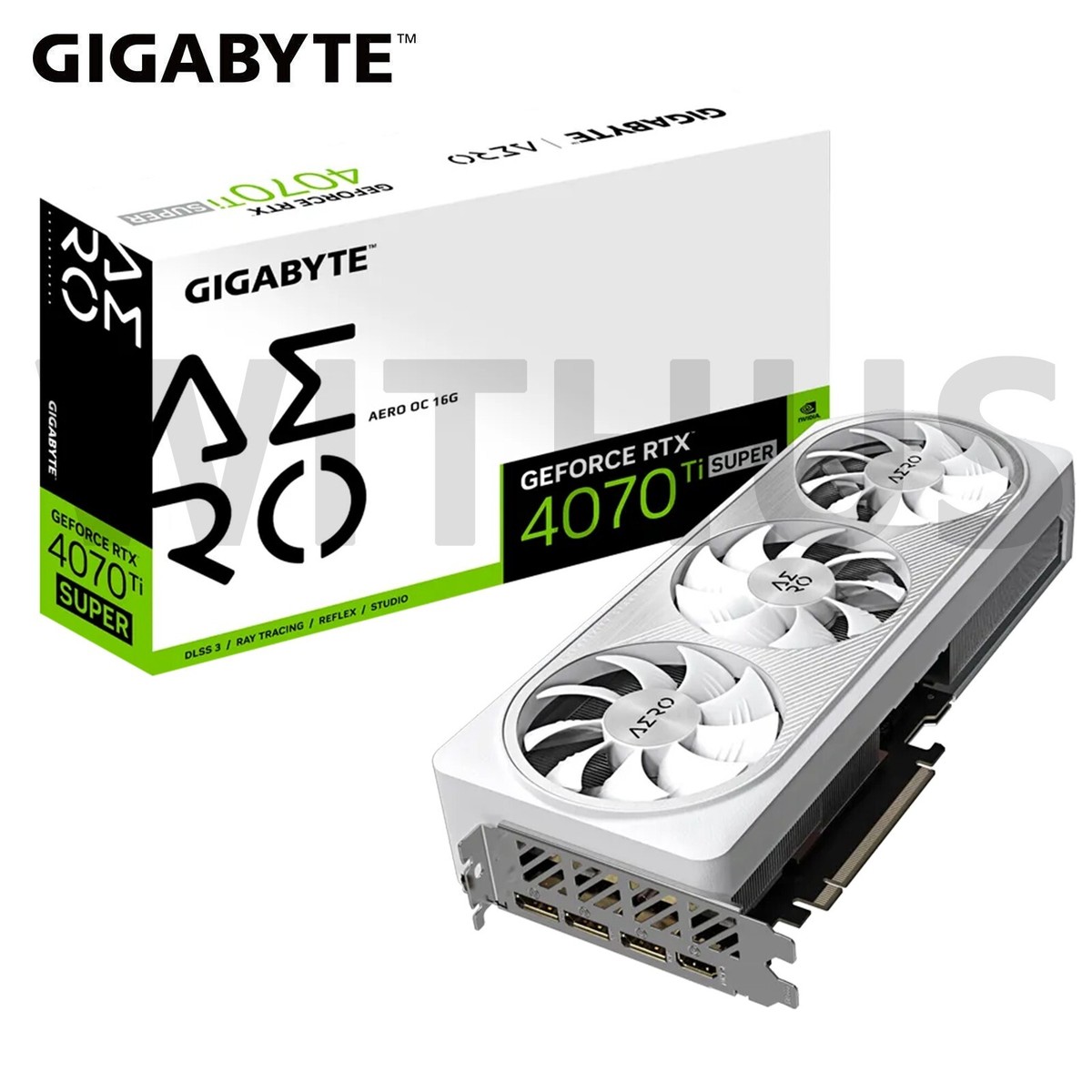 GIGABYTE NVIDIA GeForce RTX 4070 Ti SUPER AERO OC D6X 16GB GIGABYTE NVIDIA GeForce RTX 4070 Ti SUPER AERO OC D6X 16GB