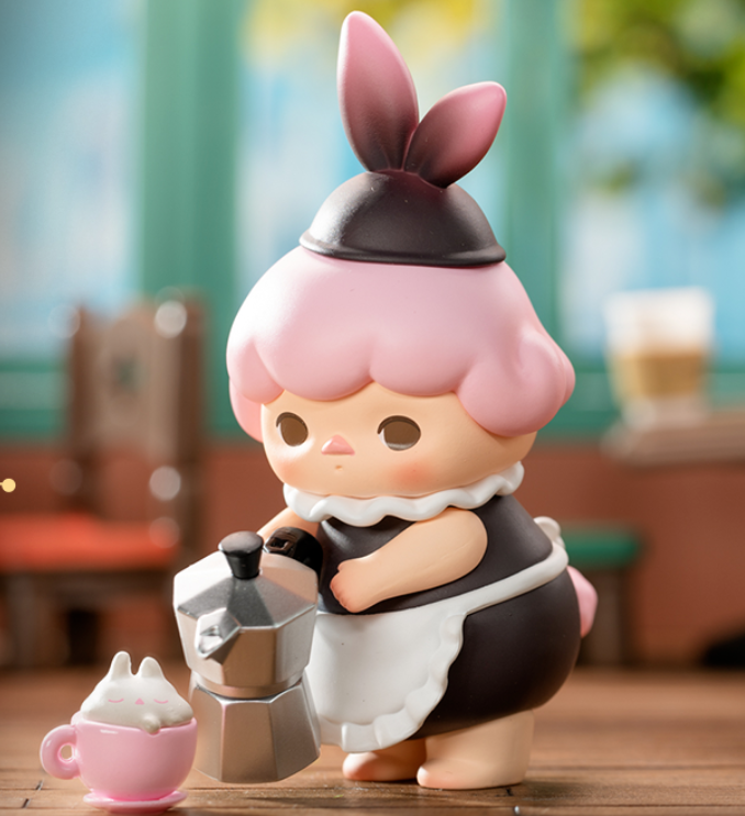 Caja Sorpresa POP MART Serie Rabbit Cafe De Pucky - Coleccionable Divertido