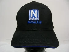 NORSAR - BLACK - EMBROIDERED - OSFA STRETCH FIT BALL CAP HAT!