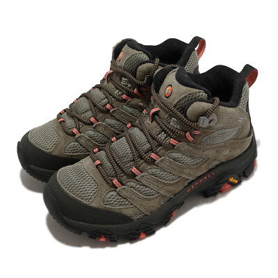 Merrell Moab 3 Mid GTX Gore-Tex Olive Green Women Outdoors Hiking Shoes J036310
