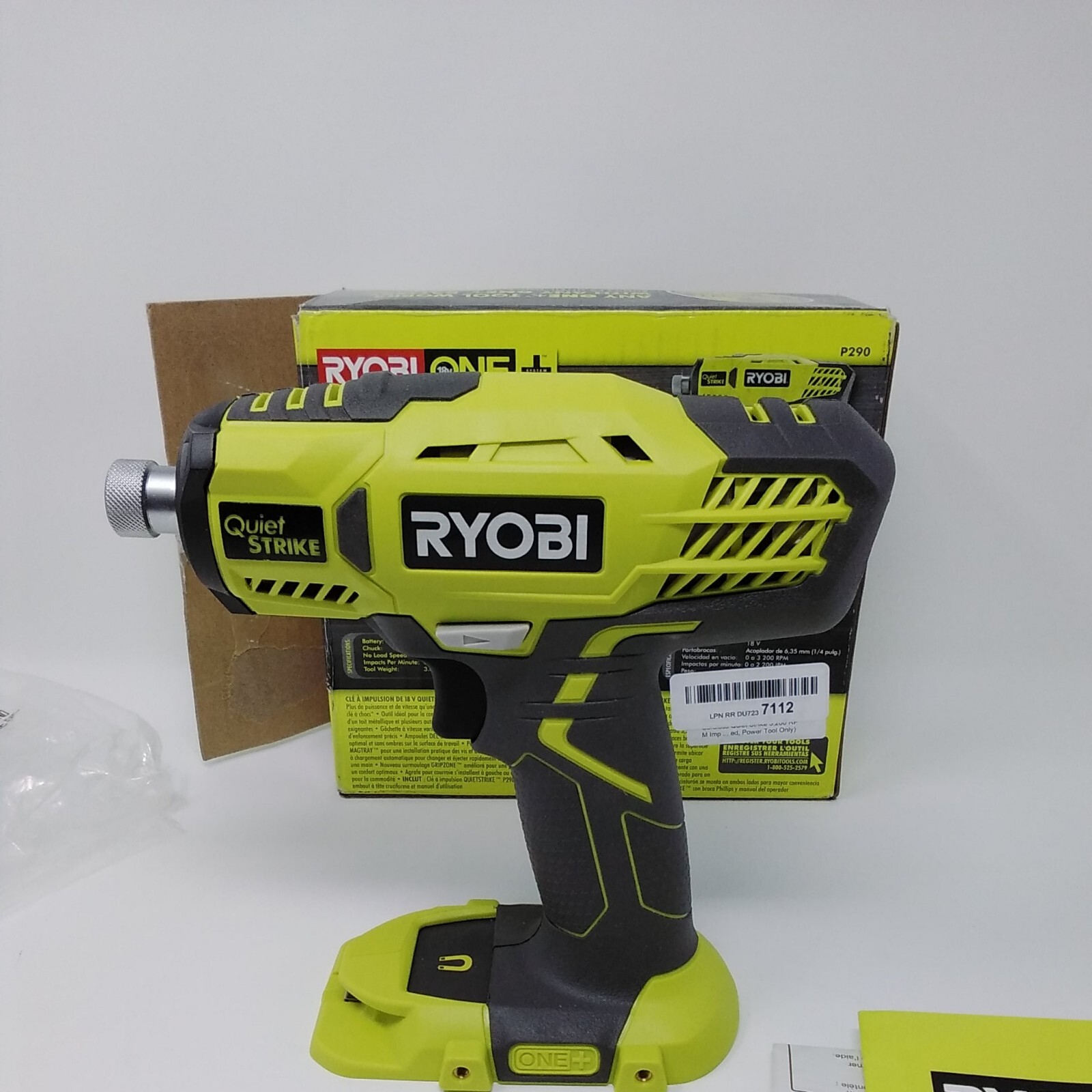 RYOBI P290 18V 3200RPM ONE+ QUIETSTRIKE 