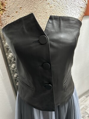 Leder Corsage  Zara   Gr M/L  Echt Leder , Neu o. Etikett