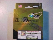 ZERO IMPACT POWER PRO MICROFILAMENT BRAIDED FISHING LINE 150 YARDS 20 LB TEST