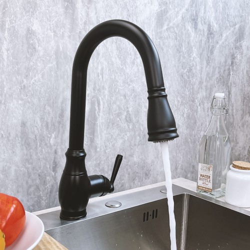 RELIAFLO Pull Down Kitchen Faucet in Matte Black - D11018-49 - Bild 2 von 7