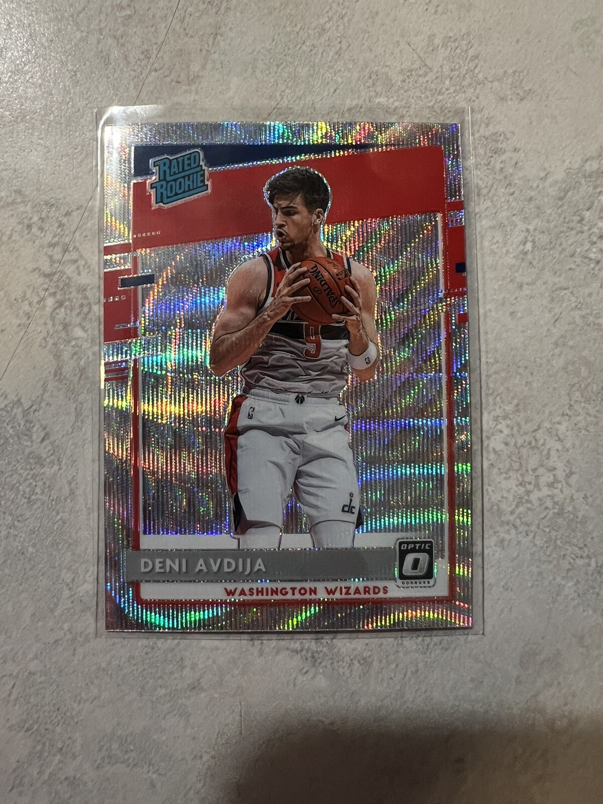 2020-21 Deni Avdija Panini Donruss Optic Silver Wave Prizm Rated Rookie #159