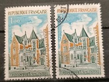 Variété Timbre N° 1759d ( République Française En Bleu) +Normal /Oblitéré/ 1973