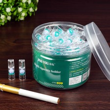 Porta cigarrillos filtrado 100 tubos filtros para fumar cigarrillos tabaco 3-4 veces