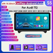 10.33 Android 12 Car Stereo Radio For Audi Tt Mk2 8j 2006-12 Gps Carplay 464gb
