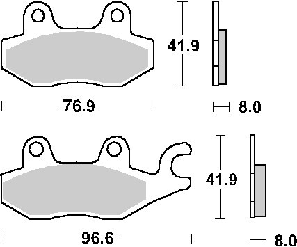Plaquettes de frein KH165 pour maîtriser le freinage en motocross et enduro