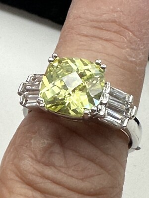 Avon NV Ladies Ring Silver Tone Costume Jewelry Size 8.5