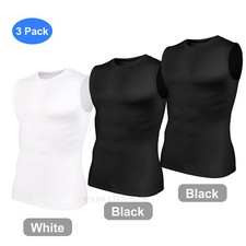 1-3PACK Mens Compression Sport Vest Tight Tank Base Layer Sleeveless Top Singlet