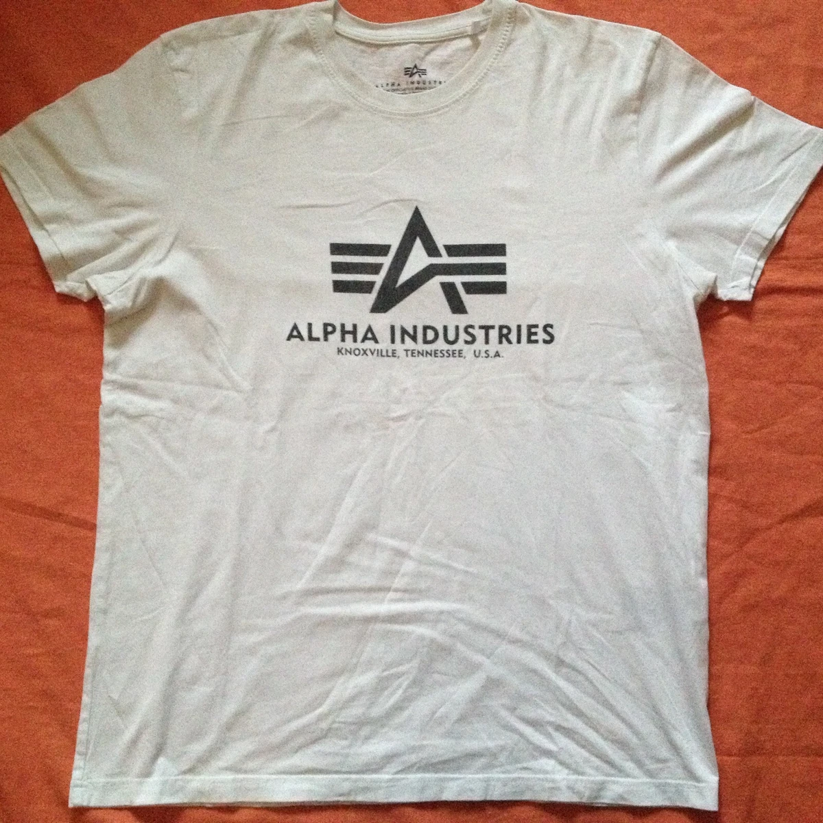 ALPHA INDUSTRIES KNOXVILLE TN USA WHITE T-SHIRT LARGE | eBay | T-Shirts