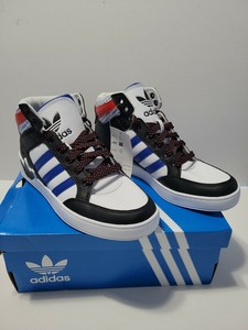 Adidas Hardcourt Hi J Sneakers Black And Blue FV5465 Mens Size 6.5 | eBay