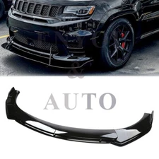 For Jeep Compass 2007-2023 Front Bumper Lip Spoiler Lower Splitter Glossy Black