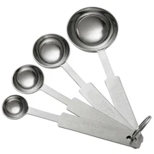  Vollrath 4-Piece Round Measuring Spoon Set