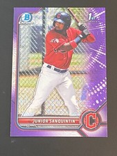 ⚾ 2022 Topps Bowman Baseball Purple Parallel #BCP-80 Junior SANQUINTIN #d/250 ⚾