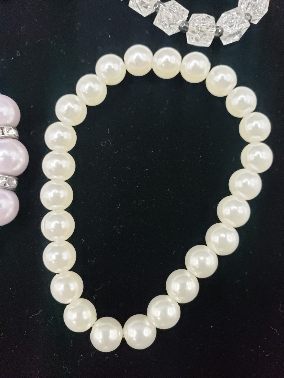 4 Elastic Beaded Stack Bracelets - image 6