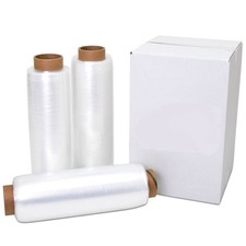 15" x 1500' 80 Gauge 8 Rolls Pallet Wrap Stretch Film Hand Shrink Wrap 1500FT