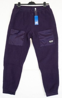 Adidas Originals R.Y.V. Lila Hochflor Sherpa Fleece Hose Herren L