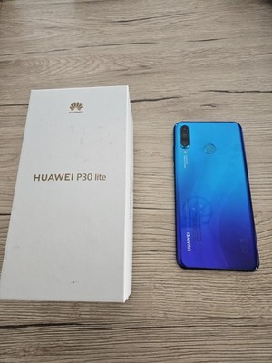 Huawei P30 Lite  128GB Dual SIM ohne Simlock blau kleine Macke im Display