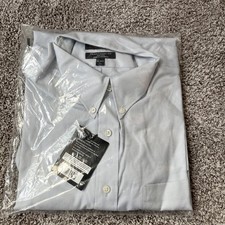 Kirkland Men s Traditional Fit Dress Shirt White  Grey ,16.5 - 36/37 