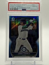 2023 Bowman Draft Jonny Farmelo #BD-177 Blue Refractor /150 PSA 10