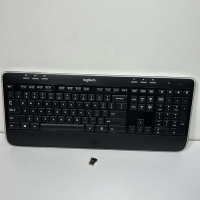 Logitech K520 Wireless Keyboard With Unifying USB Receiver Dongle. Tested Works