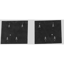 1962-65 Dodge Plymouth B-body Rear Frame Rail Brake Line Splash Shields Pair 1962-65 Dodge Plymouth B-body Rear Frame Rail Brake Line Splash Shields Pair