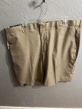PGA Tour MensGolf Shorts Size 40 Beige Expandable Waist Inseam 10 Inches