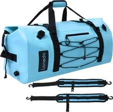 80L Dry Bag Large Waterproof Roll-Top Heavy Duty Fishing Duffel BLUE 