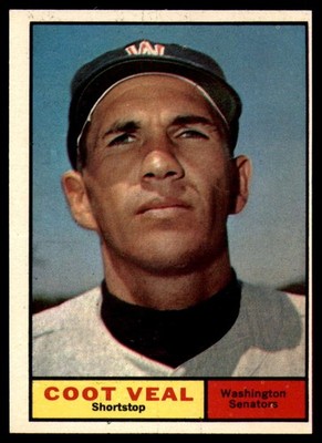 1961 Topps #432 Coot Veal NM Near Mint Senators            ID:112687