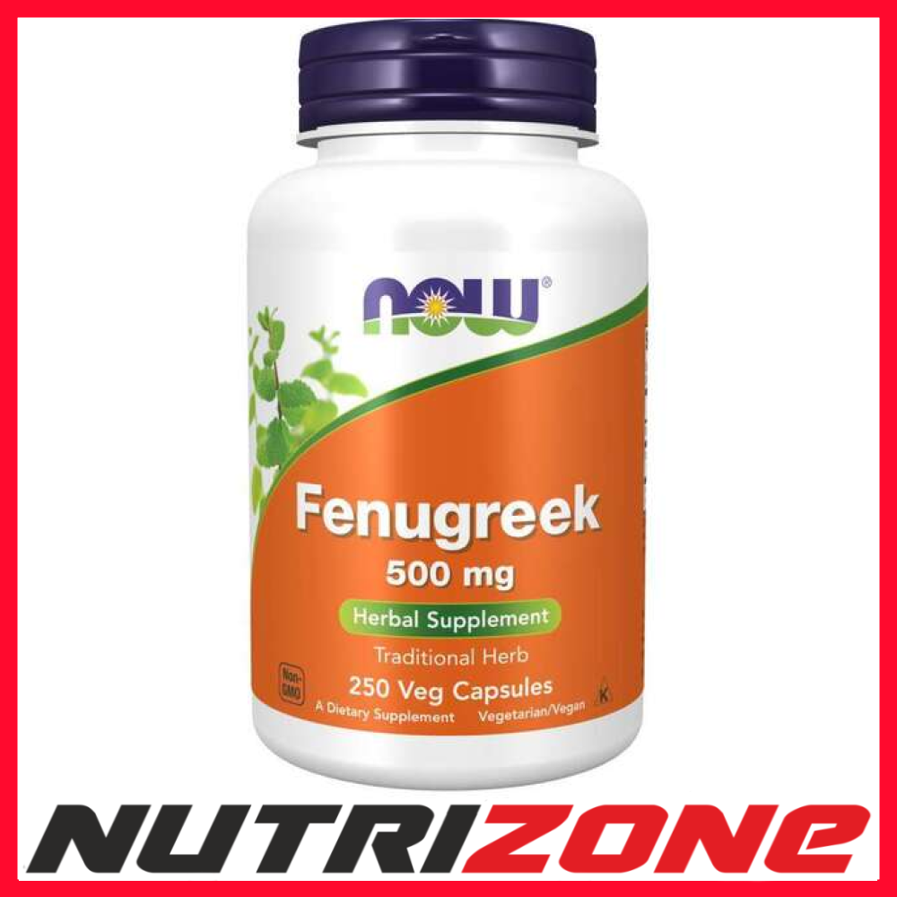NOW Foods Fenugreek 500mg Herbal Supplement - 250 vcaps