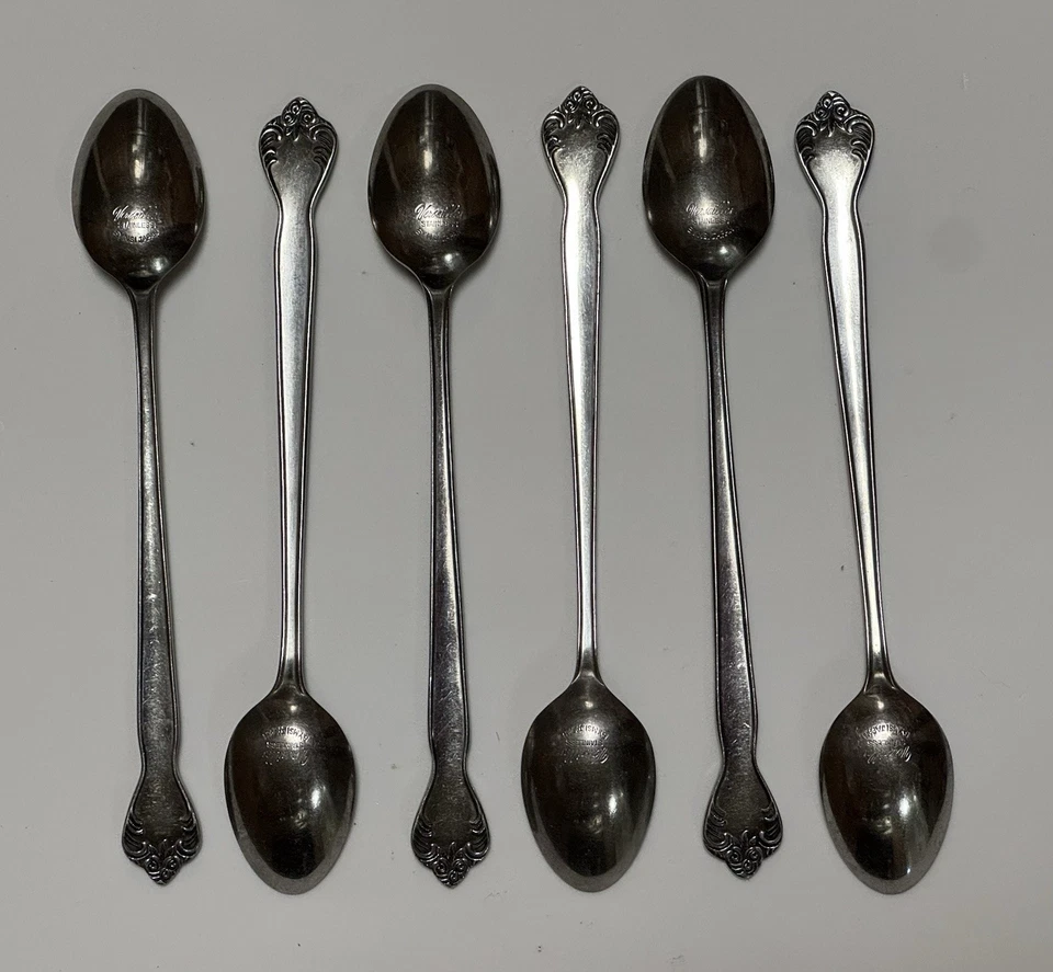 Juego de 6 cucharaditas largas de hielo de colección MSI Japón patrón Versalles cubiertos de acero inoxidable Foto 2 de 4